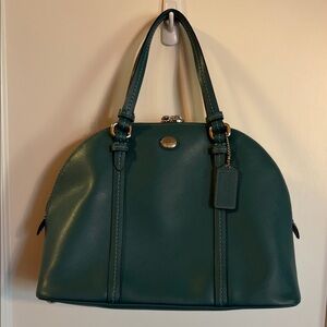 Teal Dome Satchel Handbag
